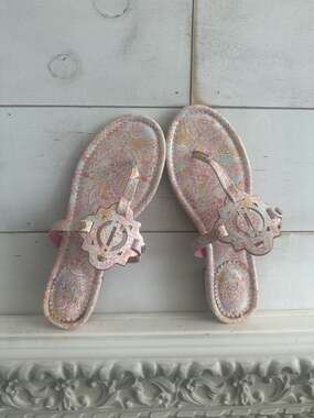 Crown & Ivy Wylie Paisley Thong Sandals Size 8.5M